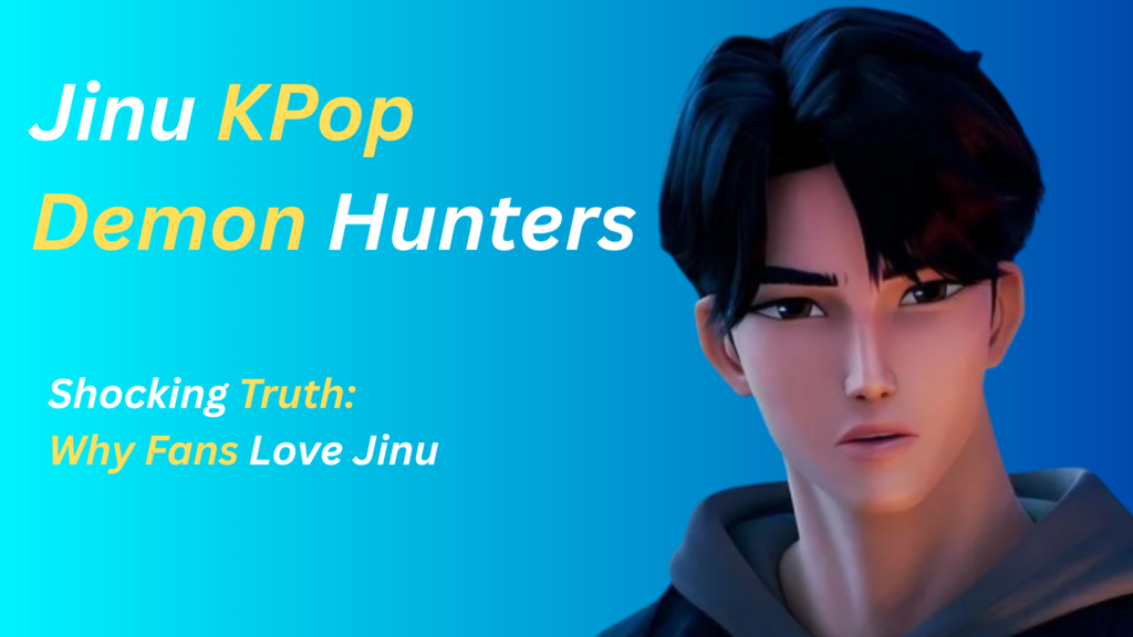 vJinu KPop Demon Hunters character featured in a fan guide image explaining why Jinu is one of the most popular characters in KPop Demon Hunters.