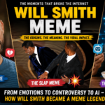 Will Smith meme collage featuring his crying reaction, the Oscars slap moment, and the AI spaghetti meme with bold headline text.